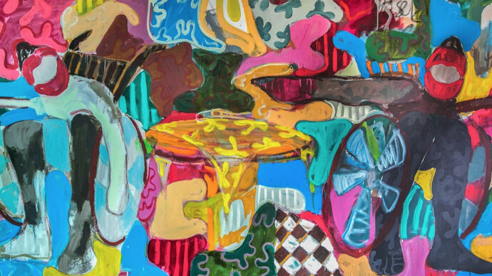 Gresham Tapiwa Nyaude & Takunda Regis Billiat. Courtesy of Kristin Hjellegjerde Gallery