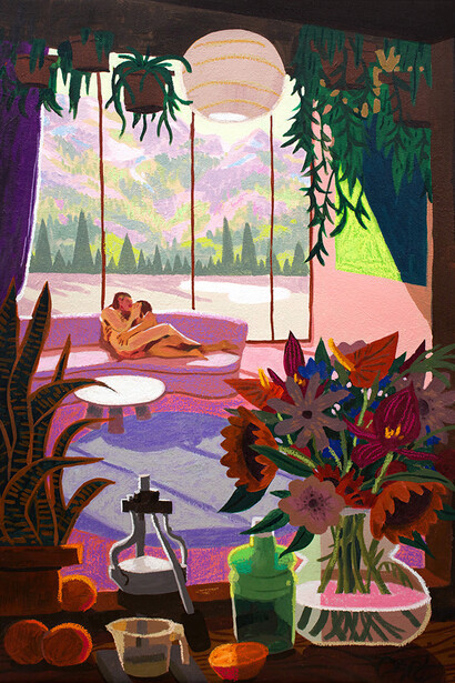 Nicholas Bono Kennedy, Orange juice (detail), 2026. Courtesy of Hashimoto Contemporary