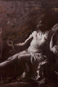 Nicola Samorì, Ebbro, 2011, oil on canvas, 300 x 200 cm
