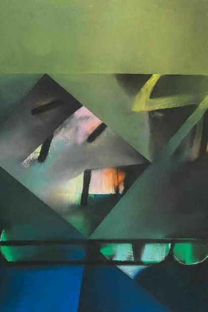 David Blackburn, Woodland Late Evening, 2006, pastel, 67 x 52 cm, 263⁄8 x 201⁄2 in