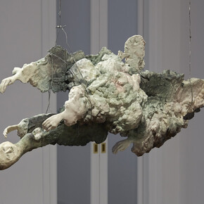 Enrico David, Untitled [view 2], 2014 Celotex, expanding foam, fibre tissue, jesmonite, pigment, wire, © the artist. Michael Werner Gallery, New York and London 