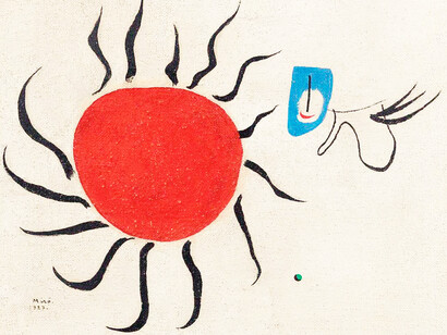 Joan Miró; Pintura: el Sol, 1927 (detalle)