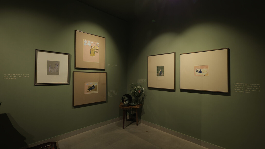 Neha Sahai, The friend that I never had, exhibition view. Courtesy of Latitude 28 Gallery