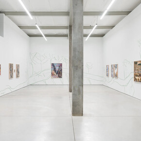Sheida Soleimani, Flyways, exhibition view. Courtesy of Harlan Levey Projects. Photo by Shivadas De Schrijver