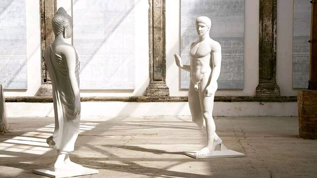 Natee Utarit, Buddha con la statua romana del Doriforo Polifitico, Fondazione Made in Cloister