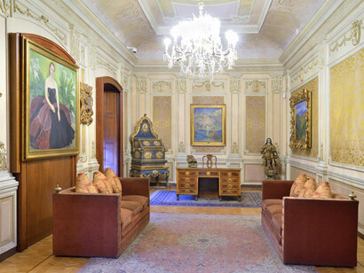 Salas de Arte Virreinal y Siglo XIX, vista de exhibición. Cortesía del Museo Amparo