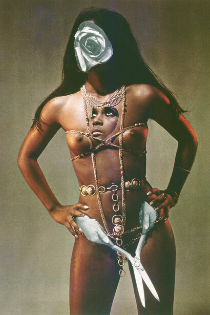 Penny Slinger, Circe, 1969/2014, C-print from original collage, 16 x 11 3/16 inches image size (40.6 x 28.4 centimeters)