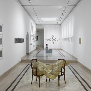 Silvia Giambrone, I lie, exhibition view. Courtesy of Richard Saltoun Gallery 