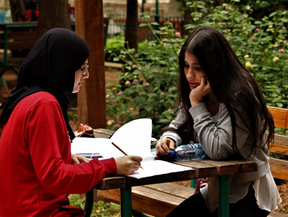 Students at Lebanese American University