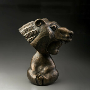 Alfiz Sabirov, Bear Boy, 2023. Courtesy of Andakulova Gallery