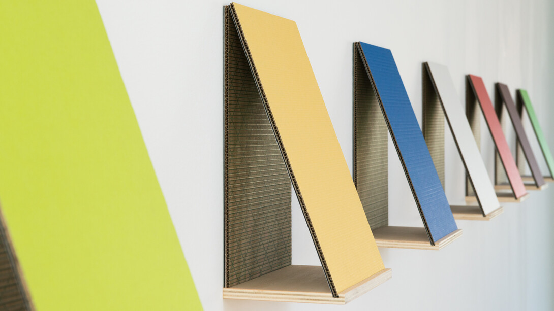 Irma Álvarez-Laviada, S.t. (Algo que ver, algo que esconder) 2017, Wood and cardboard, Variable dimensions
