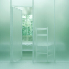 Mayumi Terada, white chair, 150701p, 2015, 40 x 56 cm, pigment inkjet print