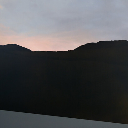 Lillian Bayley Hoover, Untitled (Surveyor’s flag), 2020. Courtesy of Goya Contemporary