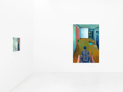 Yoo Jung Ellie Choi, Behind you, I exist, exhibition view. Courtesy of Peres Projects