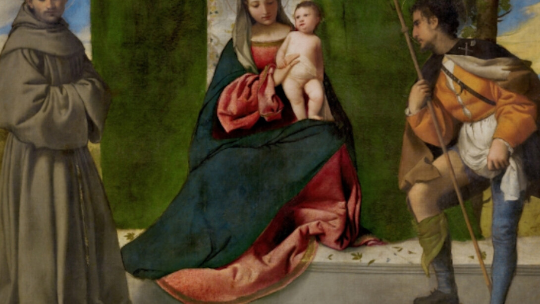 The Virgin and Child between Saint Anthony of Padua and Saint Roch, Ca. 1508. Oil on canvas, 92 x 133 cm. Courtesy of Museo del Prado