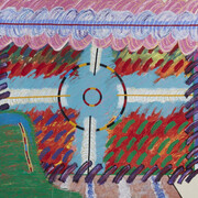 George Longfish, Take two aspirins and call me in the morning, you are on target (detail), 1984. Courtesy of Frist Art Museum
