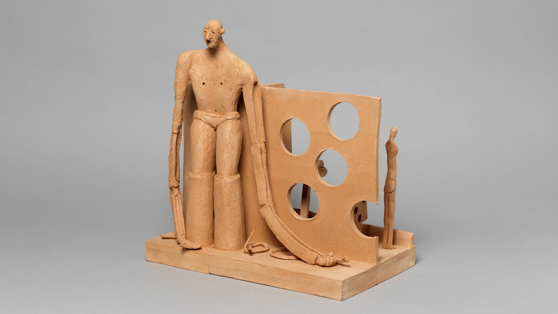 Alessandro Pessoli, The Rich, 2019. Terracotta, 40.5 × 38.5 × 26 cm. Courtesy greengrassi (Londra) e ZERO… (Milano). Photo by Marcus J. Leith