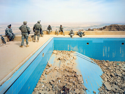 Pool at Uday’s Palace, Salah-a-Din Province, Iraq, 2009 © Richard Mosse - Courtesy of the artist and Jack Shainman Gallery, New York