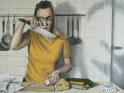 Vania Elettra Tam, Lacrime di coccodrillo, 2012. Olio su tela, 50x70 cm.