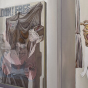 Carolina Muñoz. Feria abierta, 2019. Oil on canvas, 85 x 100 cm. © Carolina Muñoz. Courtesy of Isabel Croxatto Galería.