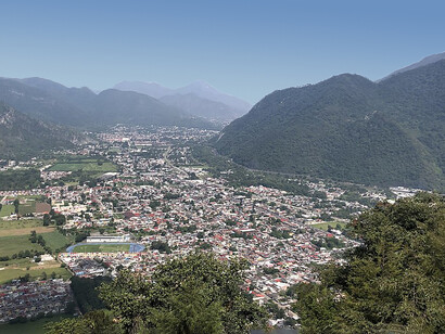 Vista de Orizaba, Veracruz, México, desde el Ecoparque Cerro del Borrego