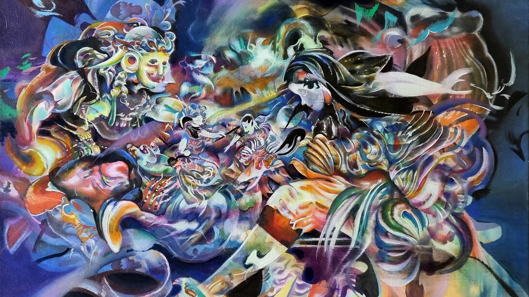 Marwan El Gamal, Conflicted closeness (detail), 2025. Courtesy of Mashrabia Gallery of Contemporary Art