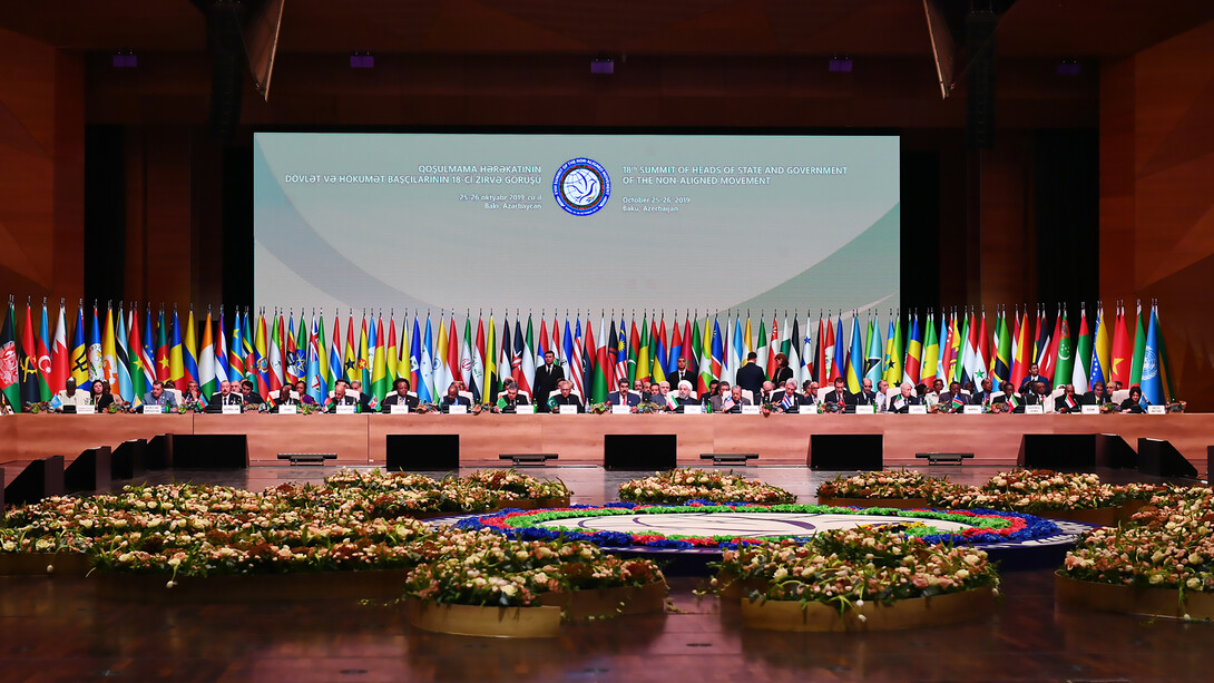 The 18th Summit of the Non-Aligned Movement has begun in Baku, Azerbaijan, 2019