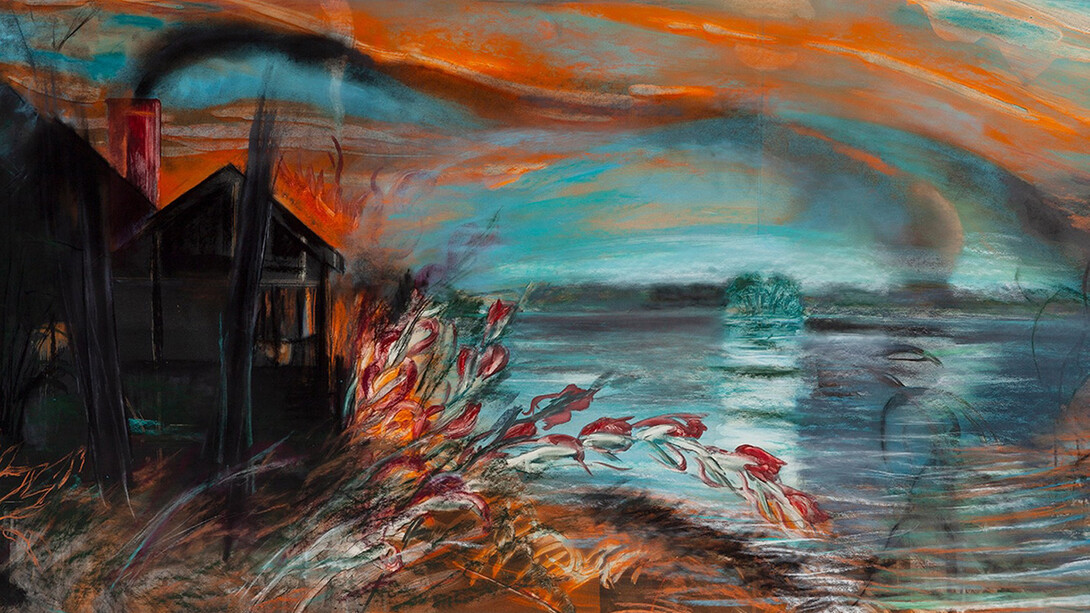 Michael Mazur, Wakeby evening memory (detail), 1985. Courtesy of the Schoolhouse Gallery