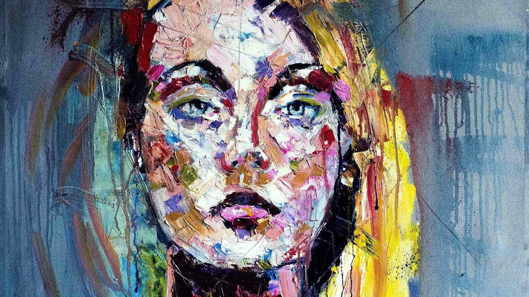 Chris Silver, Melancholy, 30” x 30”, Oil on Canvas, Courtesy of Agora Gallery 