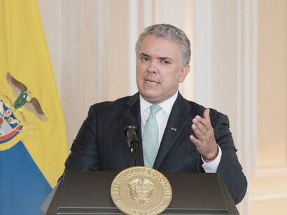 Iván Duque, presidente saliente de la República de Colombia