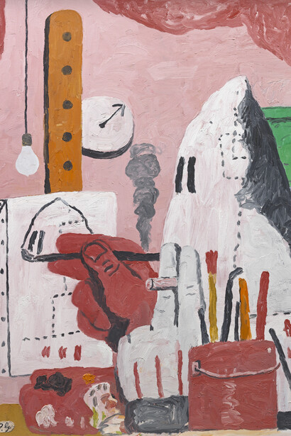 Philip Guston, L’atelier (détail), 1969. Avec l'aimable autorisation du Musée Picasso