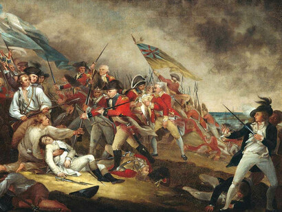 John Trumbull, La muerte del general Warren en la batalla de Bunker's Hill