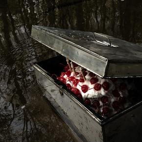 Cig Harvey, Cherry Cake (detail), Rockport, Maine, 2023. © Cig Harvey, Courtesy Robert Mann Gallery