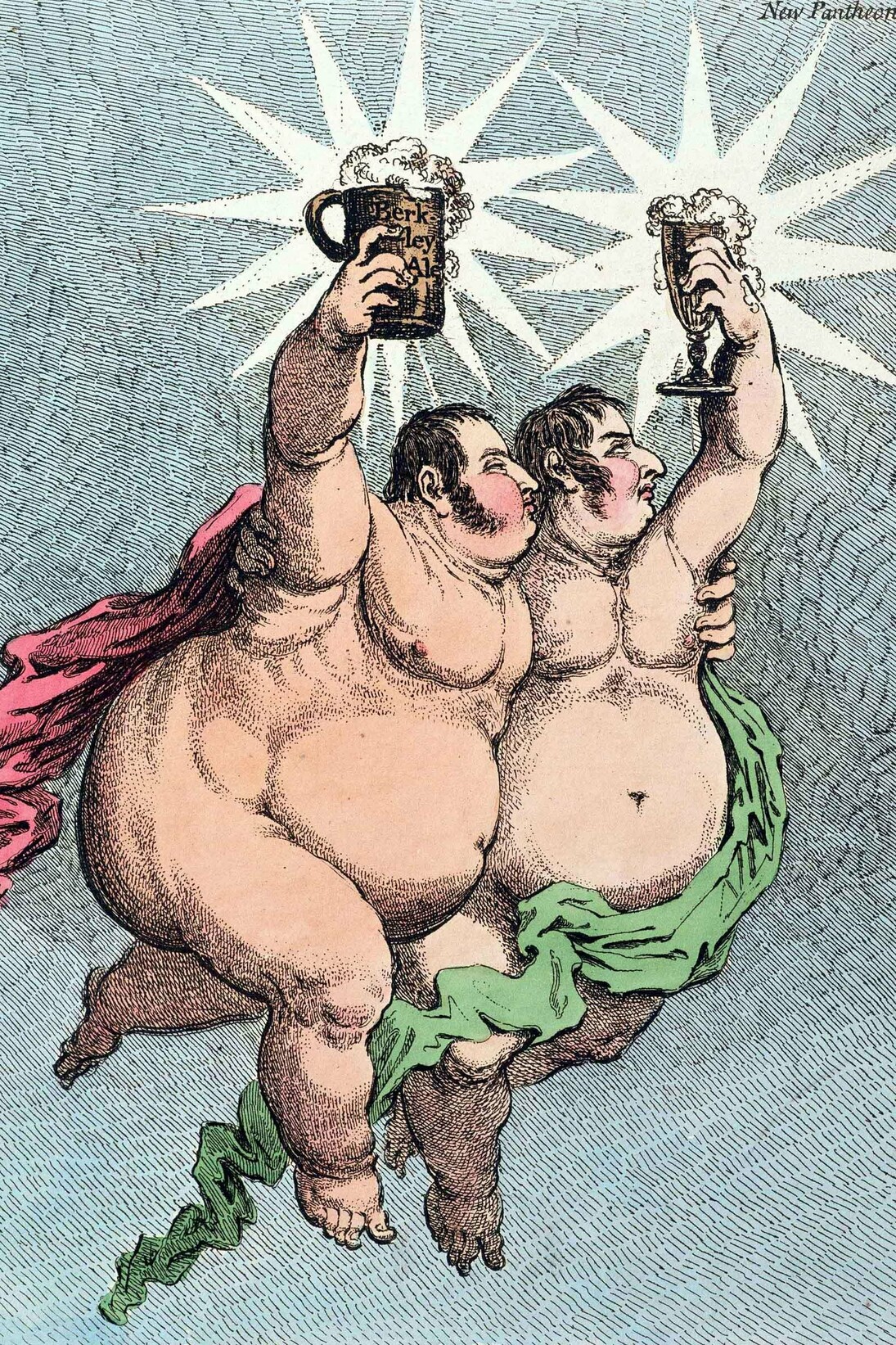 ames Gillray (1757‒1815), The Twin Stars, Castor and Pollux, 1799, Hand-coloured etching © Courtesy of the Warden and Scholars of New College, Oxford / Bridgeman Images