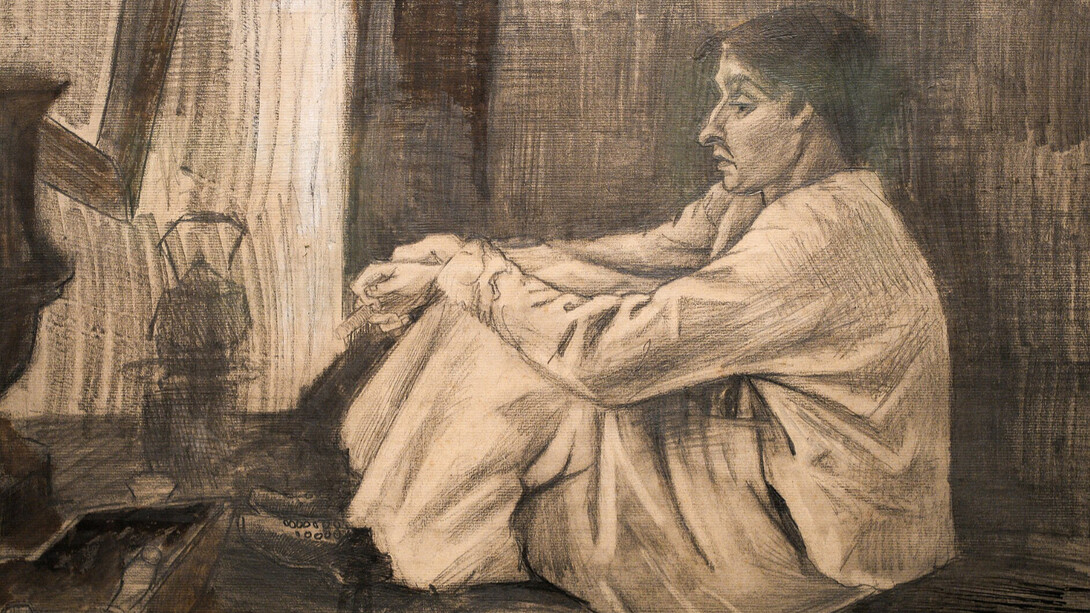 Woman (‘Sien’) seated near the stove - Vincent van Gogh