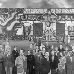 Barbara Carrasco and John Valadez, Opening night (detail), 2012. Courtesy of J. Paul Getty Museum