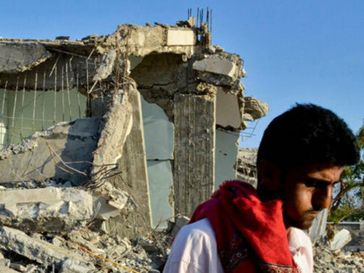 Destrucción en Yemen