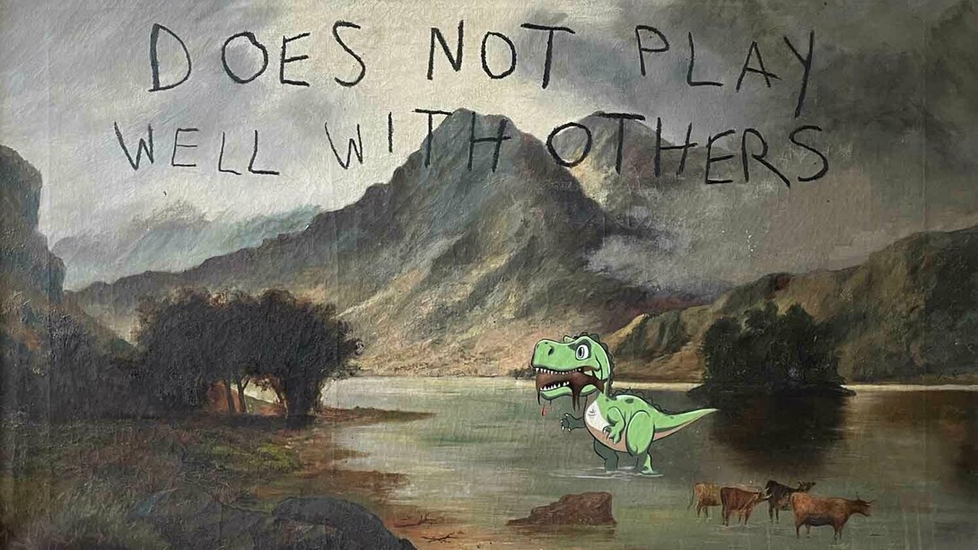 The Connor Brothers, Does not play well with others (detail), 2026. Courtesy of West Chelsea Contemporary