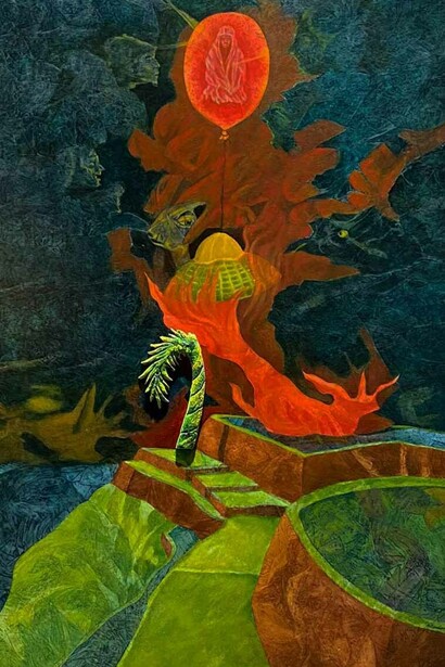 Fuoco che non cattura la purezza, 2003, olio su tela, cm 120x80