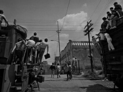 It was hard to be a saint in the city. Courtesy of Raffaella De Chirico Arte Contemporanea