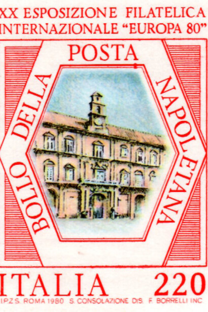 F. Borrelli celebra la XX Esposizione filatelica internazionale "Europa 80"