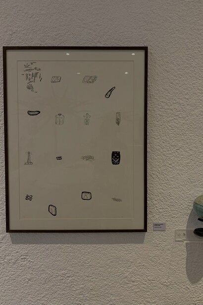 Quadro com arte de Leonilson