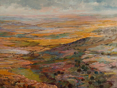 Juan Amo, 1997, La Mancha a vista de pájaro (detalle)