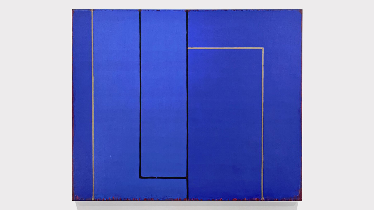 Steven Alexander, Clearing 4, 2022. Oil on canvas, 50 x 60 inches. Signed, titled, and dated on the verso. Courtesy of Spanierman Modern