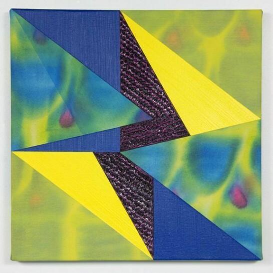 Nichole van Beek, Extrovert, 2014, acrylic on canvas, 15 x 15 inches. Courtesy of the artist and Jeff Bailey Gallery, New York