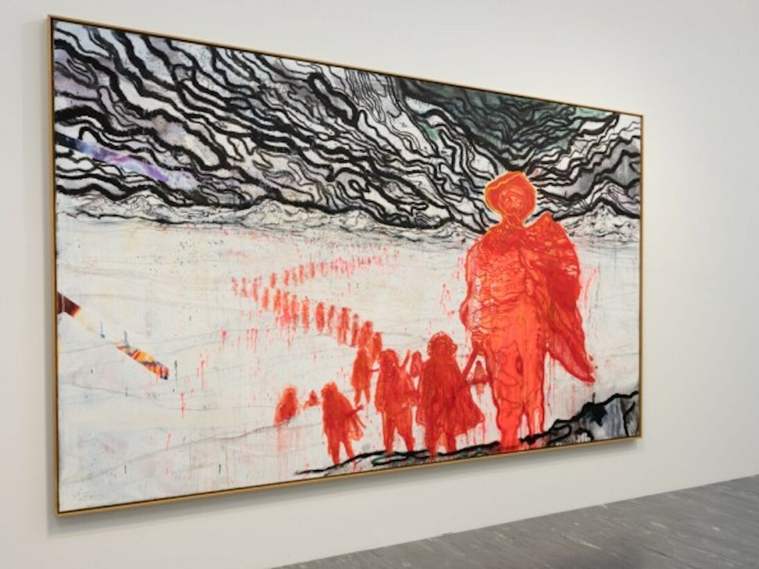 Daniel Richter, Exhibition view. Courtesy of 21er Haus