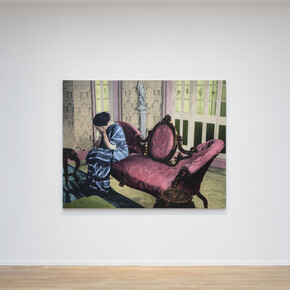 Exhibition View, Atul Dodiya, I know you. I do. O’ stranger © Adrien Millot. Courtesy of Templon Paris