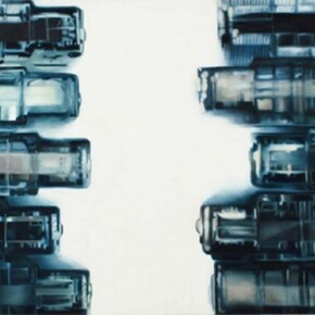 Sonne Hernandez; Checks and Balances, 2013, Oil on canvas; 48 x 72 inches; 121.9 x 182.8 cm