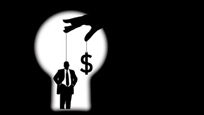 Desenho da mão do mercado. A criação de um mecanismo ou sistema de segurança profissional internacional