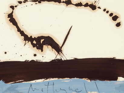 Robert Motherwell, Beside the Sea No. 3 (detail),1962, Oil on paper, 73.7 x 57.8 cm (29 x 22 3/4 in)